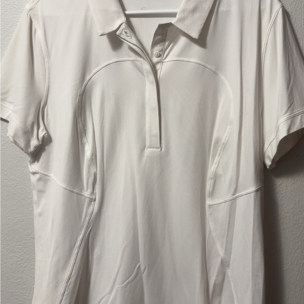 White Short Sleeve Polo Shirt